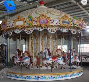 ประเทศจีน Fashion Classic Fairground Rides, Carousel สวนสนุกหรูหราสำหรับเด็ก โรงงาน