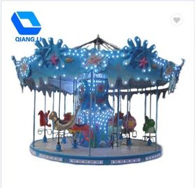 ประเทศจีน Luxury Theme Park Carousel / Portable Merry Go Round Ride สำหรับ Kiddie Ride โรงงาน