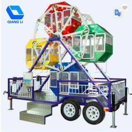 QiangLi Portable Carnival Rides 6 / 24seat Mini Ferris Wheel CE ได้รับการอนุมัติ