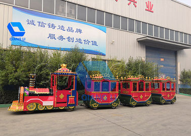 ประเทศจีน ขี่สวนสนุกตลกที่น่าสนใจขี่สนุกรถไฟที่กำหนดเองสำหรับเด็ก โรงงาน