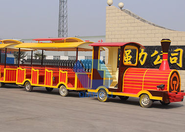 ประเทศจีน การตกแต่งที่สวยงามเทศกาลนั่งรถไฟสำหรับสวนสนุกกลางแจ้ง โรงงาน