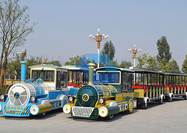 ประเทศจีน เทศกาลขี่รถไฟไร้ร่องรอยที่กำหนดเอง 42 คนความจุรถไฟฟ้าขี่เที่ยวชมสถานที่ โรงงาน