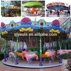Luxury Theme Park Carousel / Portable Merry Go Round Ride สำหรับ Kiddie Ride ผู้ผลิต