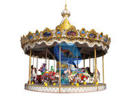 Kids Outdoor Merry Go Round / Horse Carousel Ride สำหรับ Carnival Amusement Park ผู้ผลิต