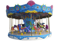 Kids Outdoor Merry Go Round / Horse Carousel Ride สำหรับ Carnival Amusement Park ผู้ผลิต