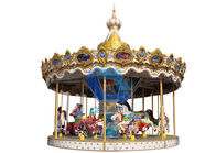 Double Decker Merry Go Round 24 Seater Carousel Amusement Park Rides ผู้ผลิต