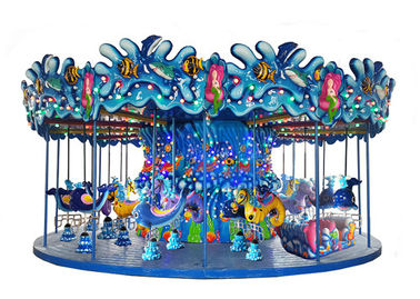 ประเทศจีน Fashion Park Merry Go Round อุปกรณ์สวนสนุก Ocean Carousel Kiddie Ride โรงงาน